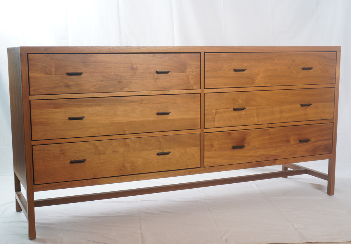 Room and Board Berkeley Six Drawer Walnut Dresser