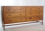 Room and Board Berkeley Six Drawer Walnut Dresser