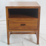 Room and Board Berkeley 1 Drawer Walnut Nighstands, Pair of