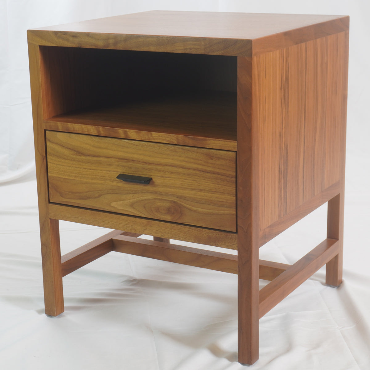 Room and Board Berkeley 1 Drawer Walnut Nighstands, Pair of