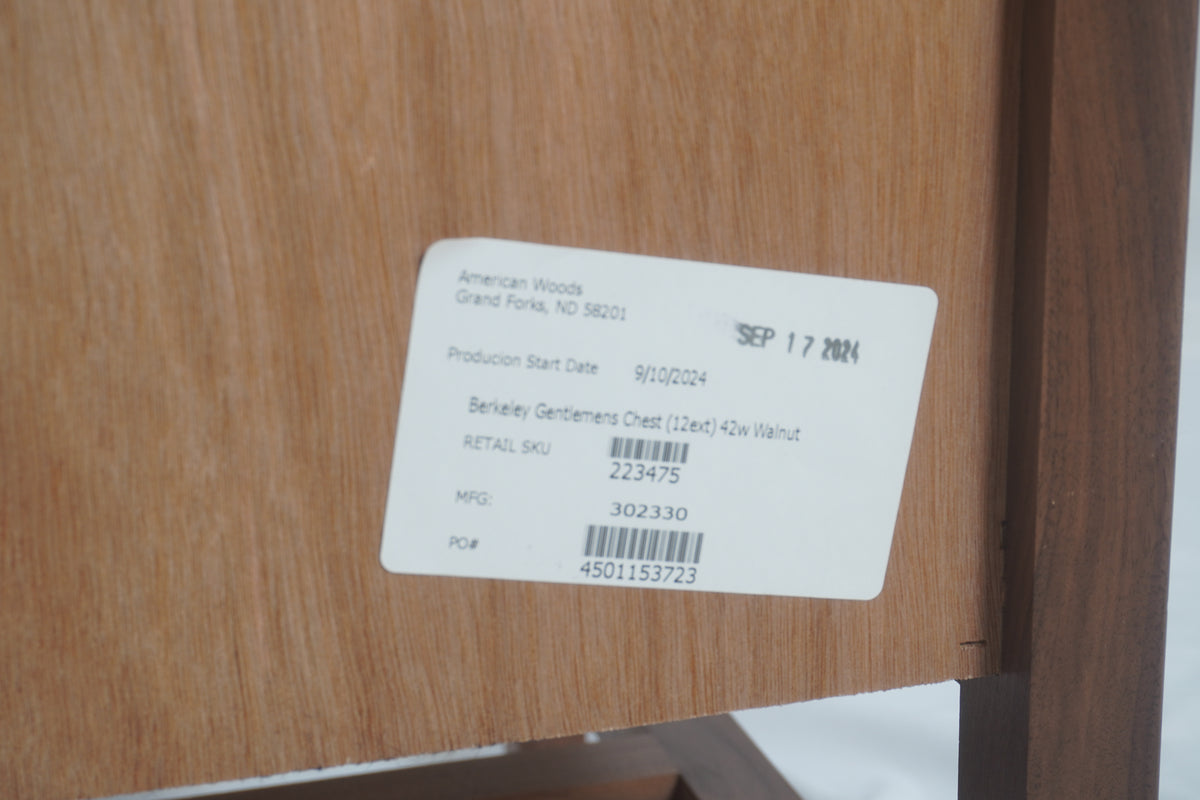 Room and Board Berkeley Walnut Storage Cabinet