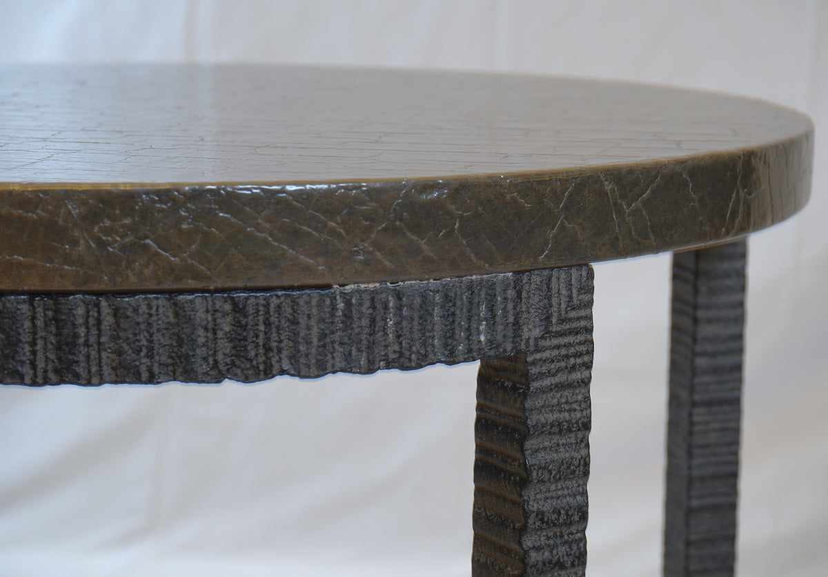 Gregorius Pineo Triola Hand-forged Iron Base Table