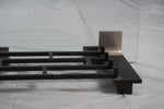 Modern Tempered Glass Fire Screen with Log Rack