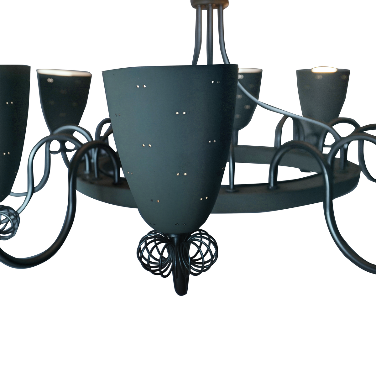 Vintage Paavo Tynell for Lightolier Ballerina Chandelier C1950s