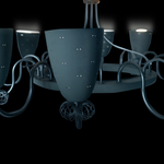 Vintage Paavo Tynell for Lightolier Ballerina Chandelier C1950s