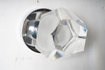 Visual Comfort Space Age Glass Sconce with Chrome Base (5 Available)