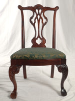 Vintage Chippendale Style Ball & Claw Hand Carved Armchairs and Dining Chairs from Thomasville, Set of 10