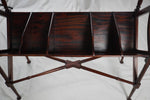 Antique Victorian Style Mahogany Library Book Trough or Record Stand