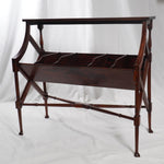 Antique Victorian Style Mahogany Library Book Trough or Record Stand