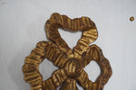Vintage Italian Carved Gilt Wood & Metal Wall Sconces