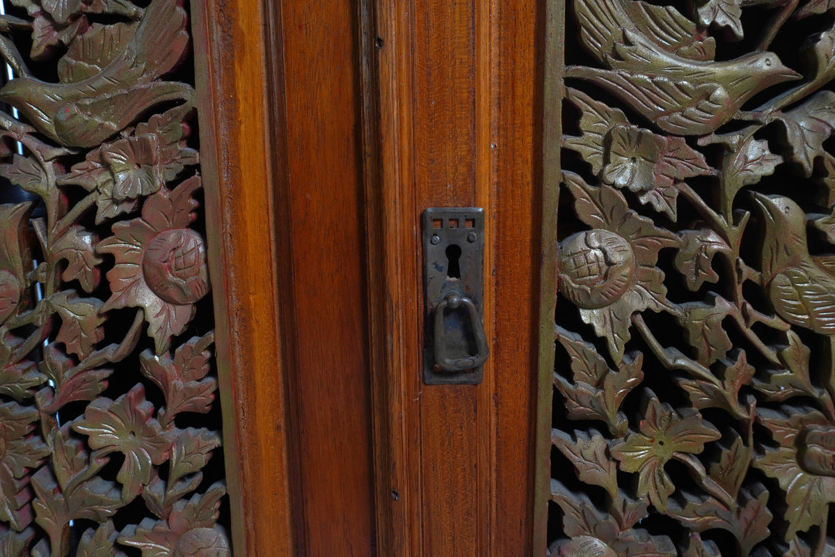 Vintage Asian Hand Carved Cabinet
