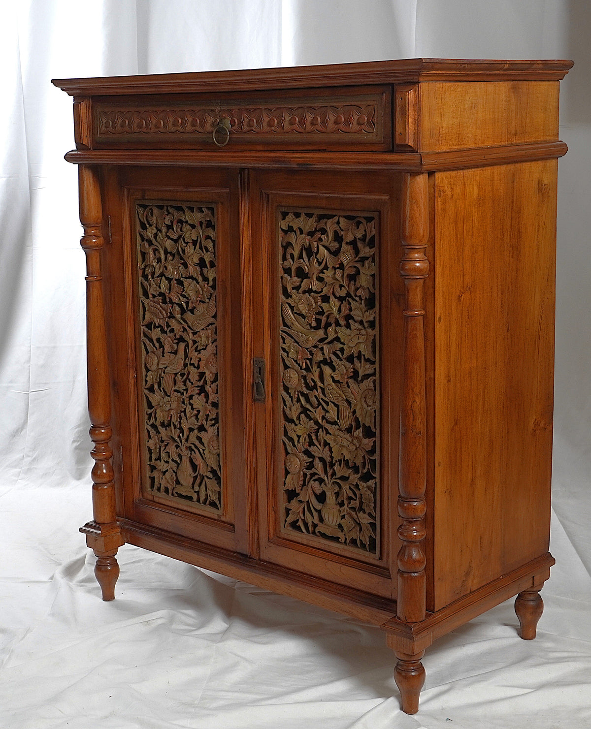 Vintage Asian Hand Carved Cabinet
