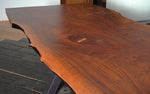 Custom 16.25 Feet Double Slab Claro Walnut with Cantilever Base Table - George Nakashima Inspired
