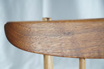 Rare George & Mira Nakashima Burl Slab Arm Lounge Chair, Signed & Dated