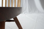 Rare George & Mira Nakashima Burl Slab Arm Lounge Chair, Signed & Dated