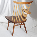 Rare George & Mira Nakashima Burl Slab Arm Lounge Chair, Signed & Dated