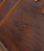 Rare George & Mira Nakashima Burl Slab Arm Lounge Chair, Signed & Dated