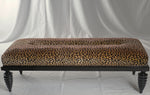 Marbello Design Leopard Bench with Spindle Legs