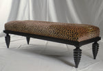 Marbello Design Leopard Bench with Spindle Legs