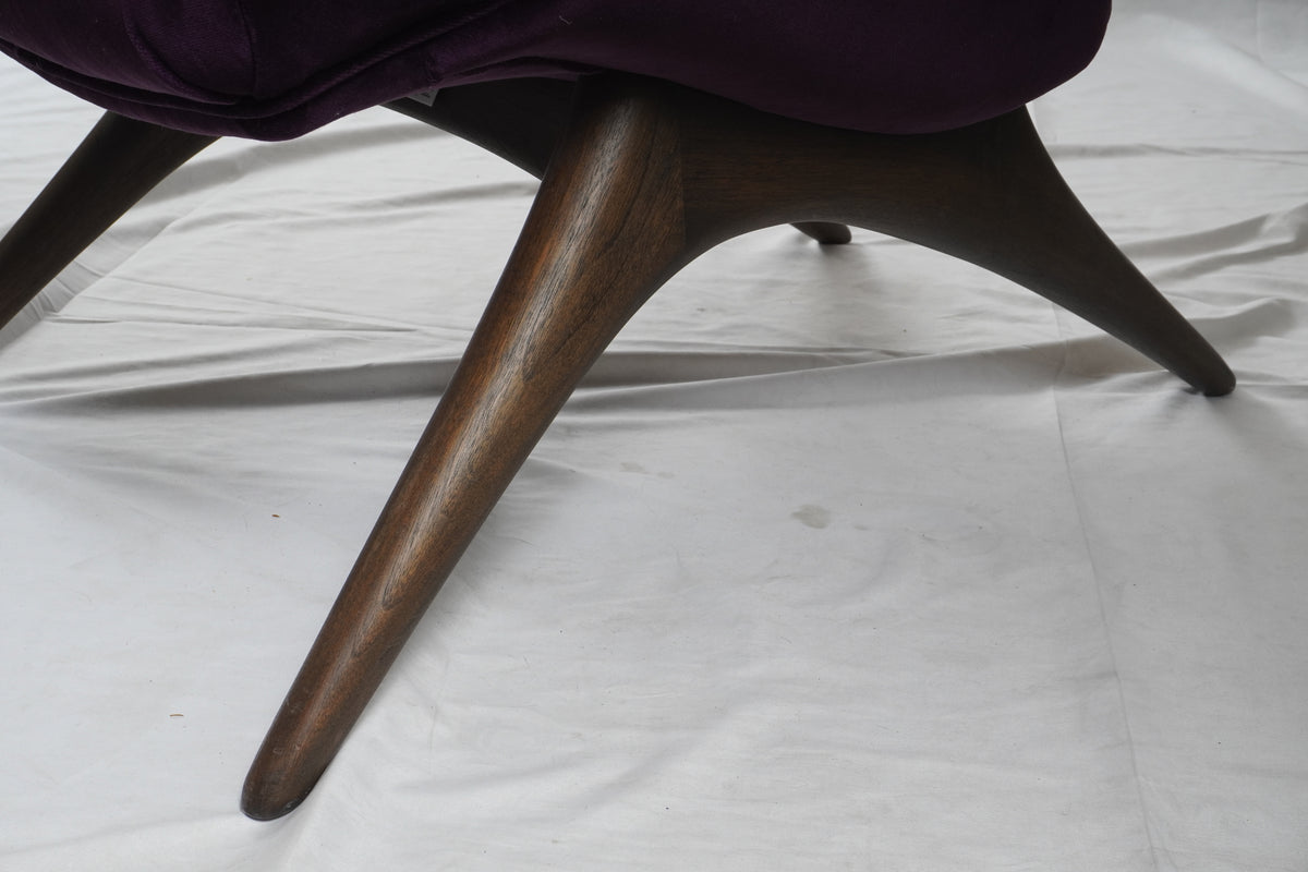 Vladimir Kagan Ondine Chair & Ottoman from Holly Hunt