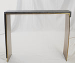 R&Y Augousti Laurens Console Table in Shagreen & Bronze-Patina Brass