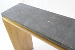 R&Y Augousti Laurens Console Table in Shagreen & Bronze-Patina Brass