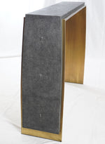 R&Y Augousti Laurens Console Table in Shagreen & Bronze-Patina Brass