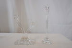 CLAUS JOSEF RIEDEL Duetto Crystal Candle Holders, Set Of 3