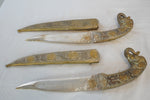 Vintage Indian Mughal-Style Daggers and Two Jewelry Boxes