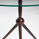 Rare Mid-Century Cesare Lacca Tripod Sphere Base Side Table by A. DeBaggis, Cantu, Italy, C50’s