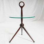 Rare Mid-Century Cesare Lacca Tripod Sphere Base Side Table by A. DeBaggis, Cantu, Italy, C50’s