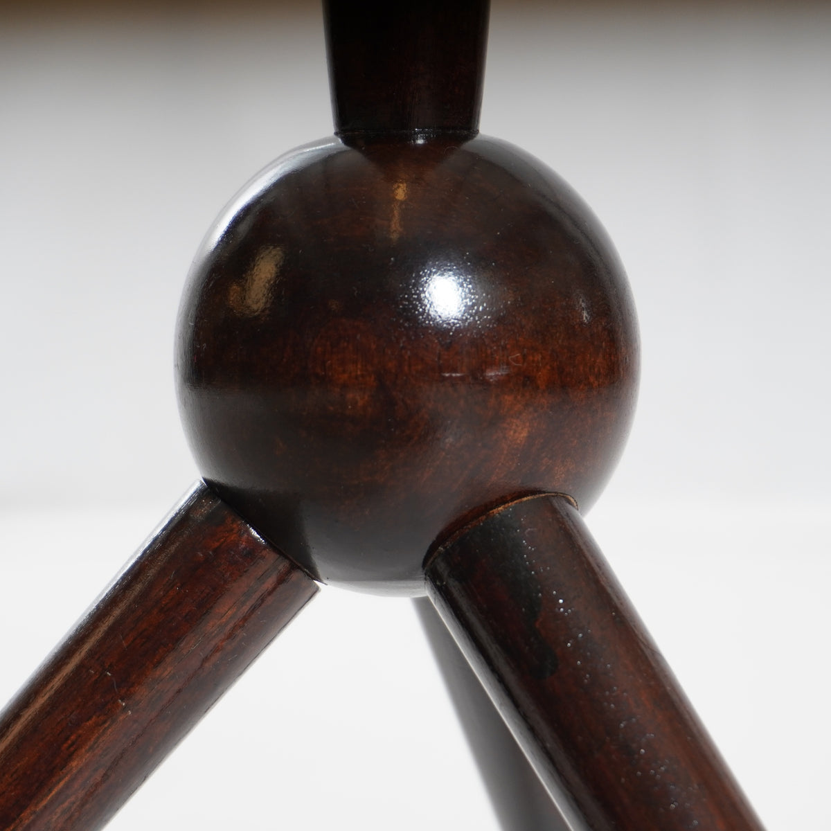 Rare Mid-Century Cesare Lacca Tripod Sphere Base Side Table by A. DeBaggis, Cantu, Italy, C50’s