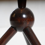 Rare Mid-Century Cesare Lacca Tripod Sphere Base Side Table by A. DeBaggis, Cantu, Italy, C50’s