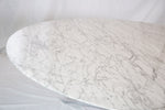 Florence Knoll Oval Carrara Marble Top Dining Table