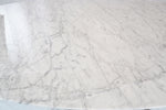 Florence Knoll Oval Carrara Marble Top Dining Table