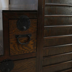 Vintage Japanese Hardwood Cha Tansu - Tea Chest