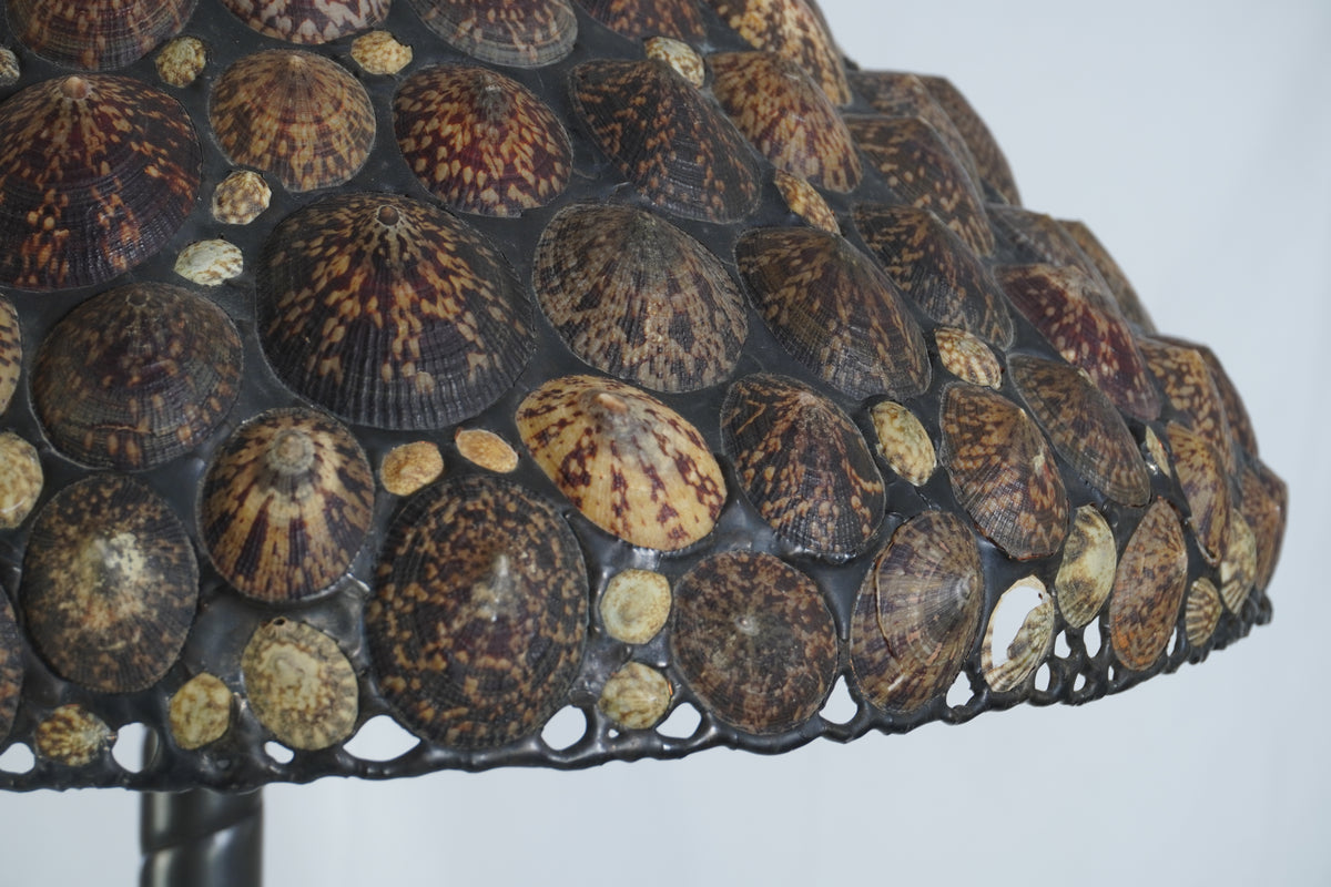 Richard Hoosin Studio Limpet Shell and Glass Floor Lamp