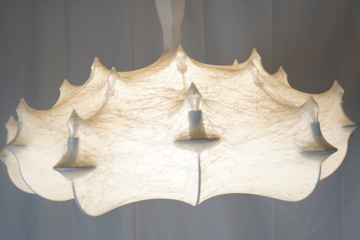Flos Zeppelin S1 Pendant Chandelier Light by Marcel Wanders, Faceted Crystal Globe