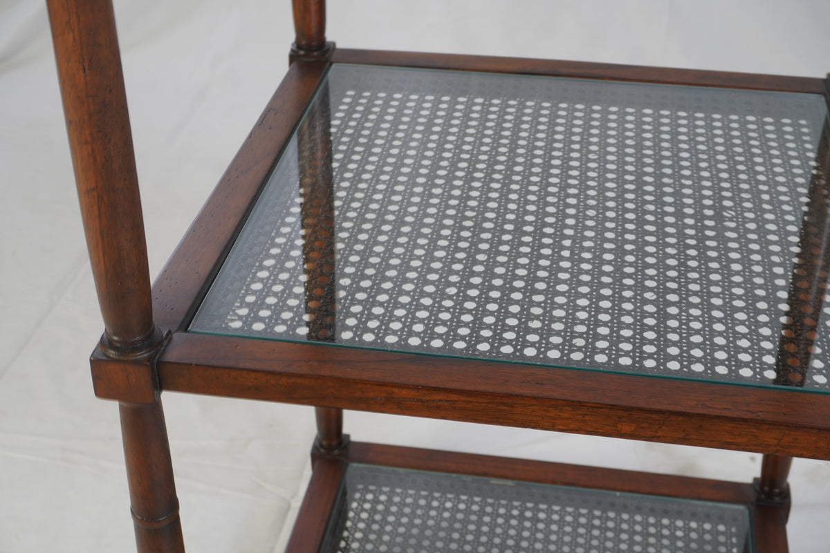 Baker Furniture Cane Étagère Bookcase