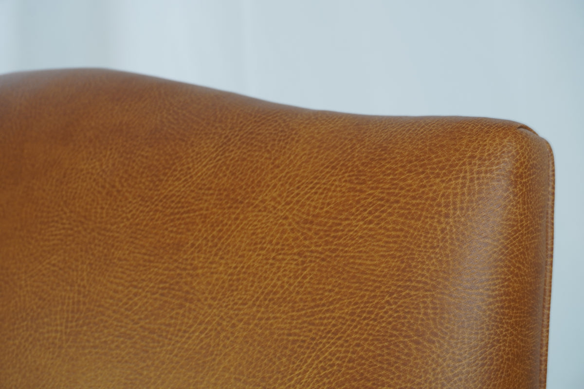 Transitional Chesterfield Style Oak France Director's Chair