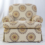 Emanuel Cappello Skirted Club Chairs, Pair of