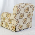Emanuel Cappello Skirted Club Chairs, Pair of