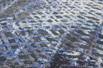 Obeetee Opulence Cilia Blues Hand-Knotted Carpet (8 ft x 10 ft)