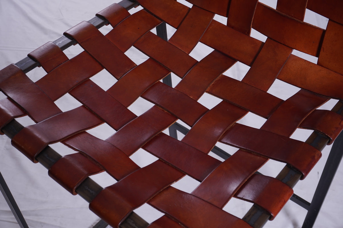 Mark Albrecht Studio Webbed Counter Stools, Pair of