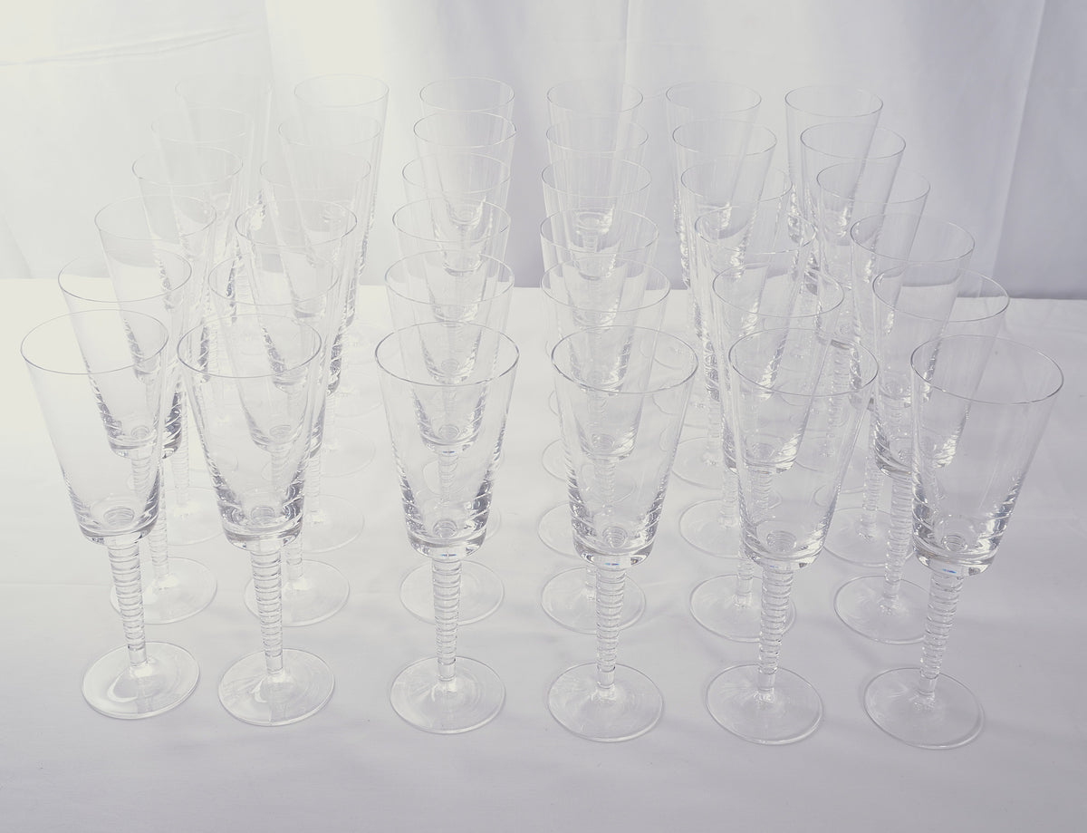 Steuben Crystal All Purpose Evening Goblets, Set of 36