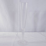 Steuben Evening Art Glass Fluted Champagne Glasses by Dante Marioni, Set of 16