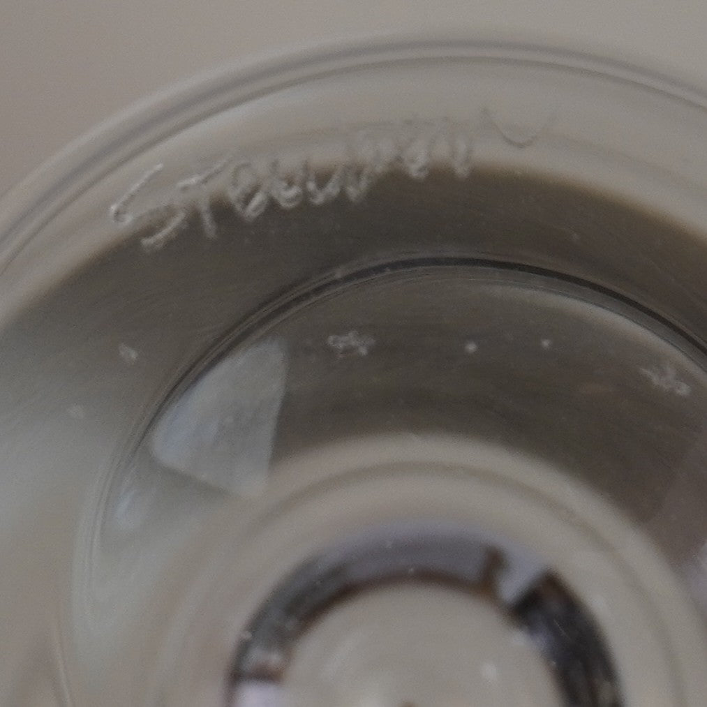 Steuben Evening Art Glass Fluted Champagne Glasses by Dante Marioni, Set of 16