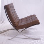 1950s Florence Knoll Barcelona Chairs Designed by Ludwig Mies van der Rohe from the GM Tech Center MI, Pair of