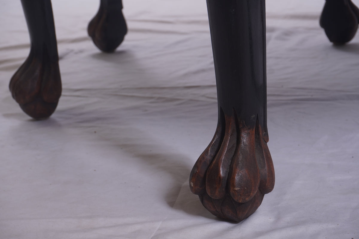 Antique George Zee Asian Carved TEA Coffee TABLE, 7 pcs