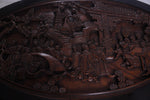 Antique George Zee Asian Carved TEA Coffee TABLE, 7 pcs
